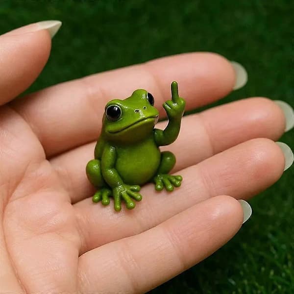 Mini langfinger dyrestatue - Skrivebordsprankefigur i harpiks til kontoret mice