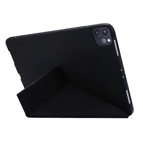 Kompatibelt Fodral för iPad Pro 13 (2024) Origami Ställ PU Läder+Silikon Tablet Skydd Red