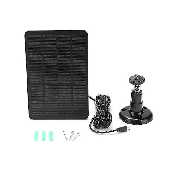 4W 5V Solcellsladdare USB-laddning Bärbara solpaneler för säkerhetskamera/små system