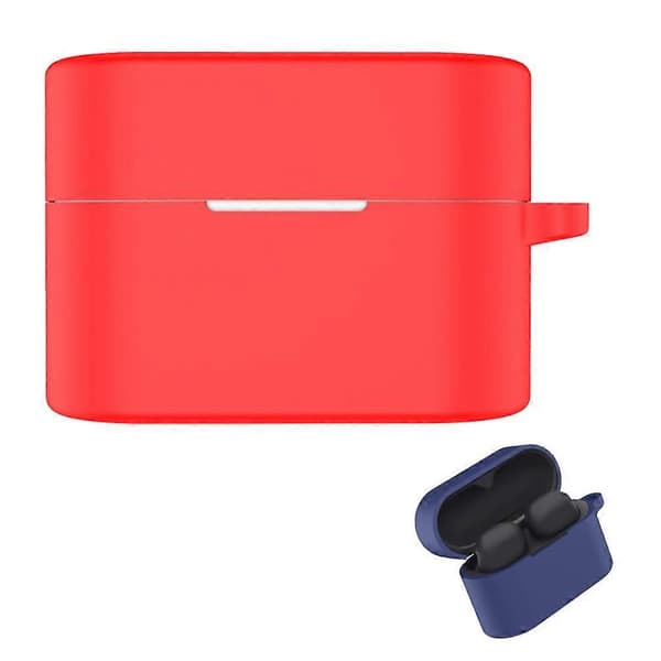 För Sony WF 1000XM6 Silikonskyddsfodral med karbinhake Red