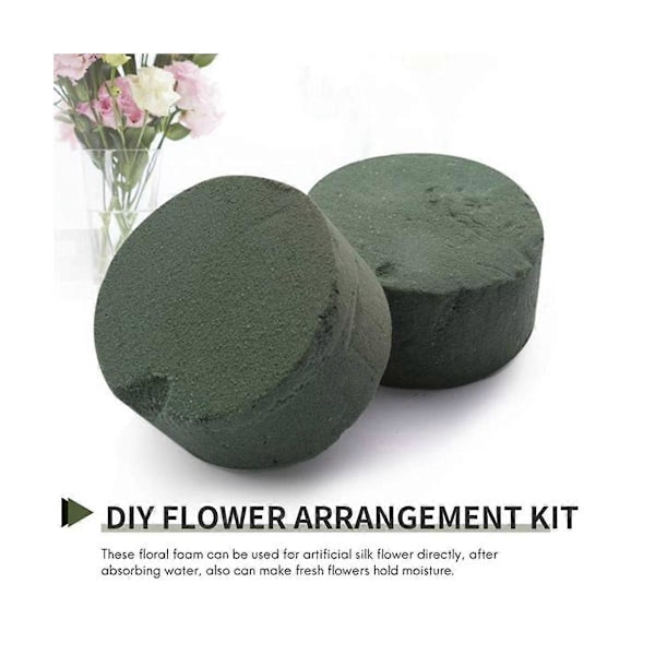 Skum, 30 st Runda Torra Skumblock, Gröna Styrofoam-block för, Perfekt för Blommor