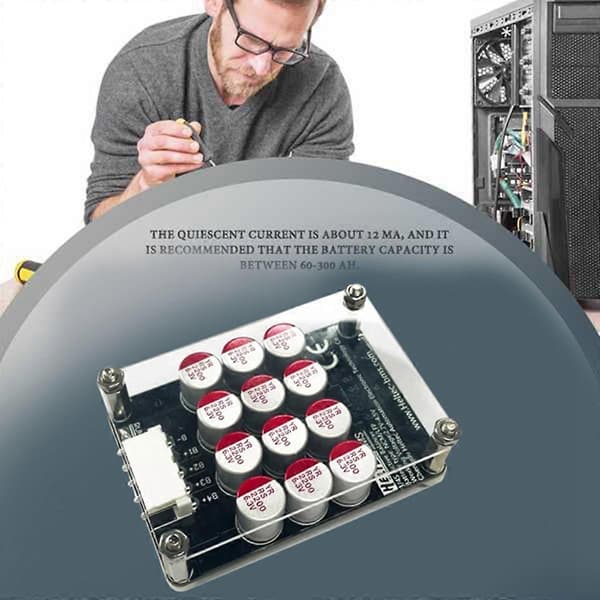 4S 5A Cluster Equalizer Aktiv BMS Board Lithium Batteri Lifepo4 Batteri Equalizer Kondensator (med