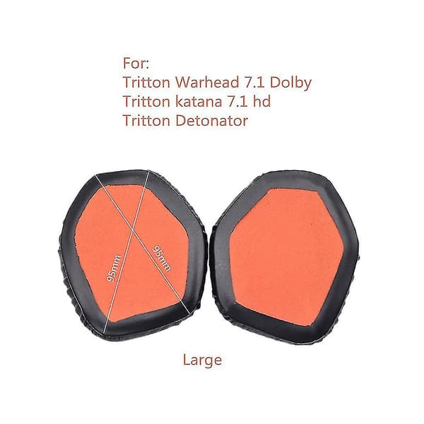 Bärbara öronkuddar för Tritton Warhead 7.1 Dolby / Katana / Detonator