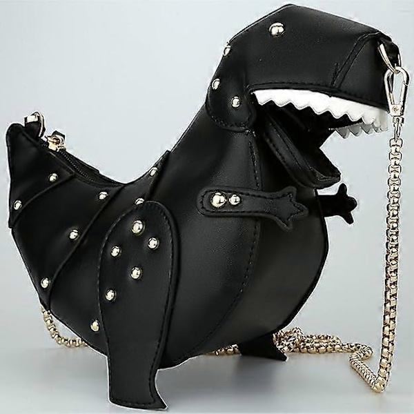 Dinosaurie Axelväskor, PU Stegosaurus CrossBody Väska för Flickor Kvinnor