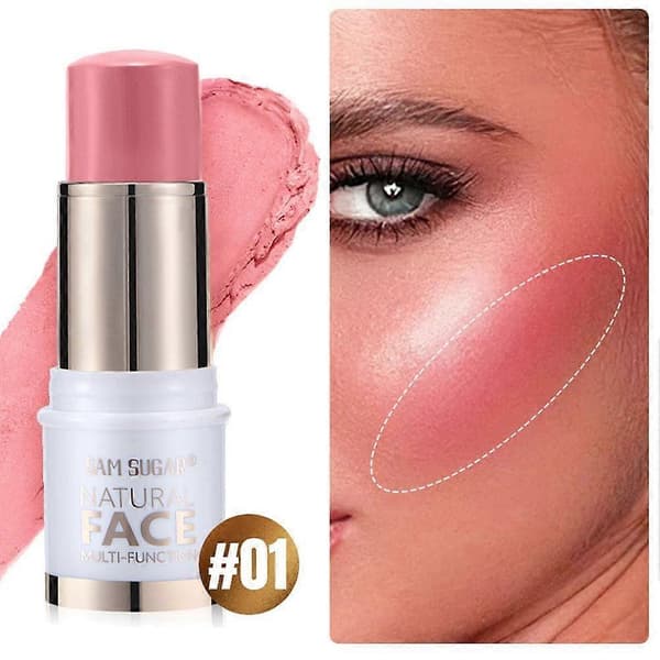 Contouring stick til highlights, makeup til ansigtsskygger, multifunktionel skyggestift A