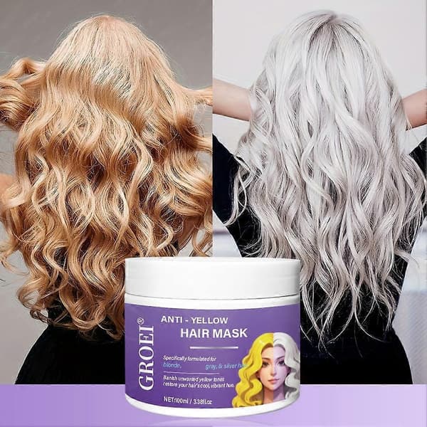 100g Lilla Hårmaske Dybdevirkende Keratin Hårmaske Anti-Gul