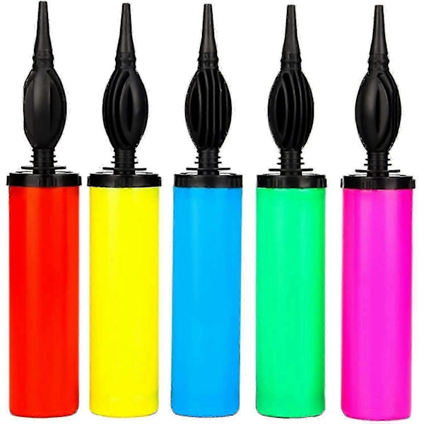 5-pack Ballongpumpar Ballonguppblåsare Kraftfull Handluftpump För Ballongbåge