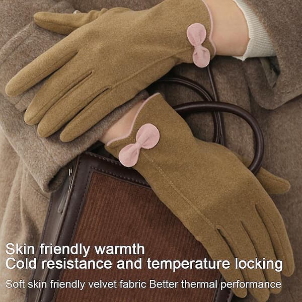 Dame Vinter Grace Varme Handsker Med Sensitiv Touch Screen Handsker Til SMS Style2