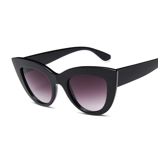 Cat Eye Mode Solglasögon Kvinnor Retro Lyx Svarta Glasögon Solglasögon Kvinnor UV400 Glasögon Skärmar BlackGray Style1