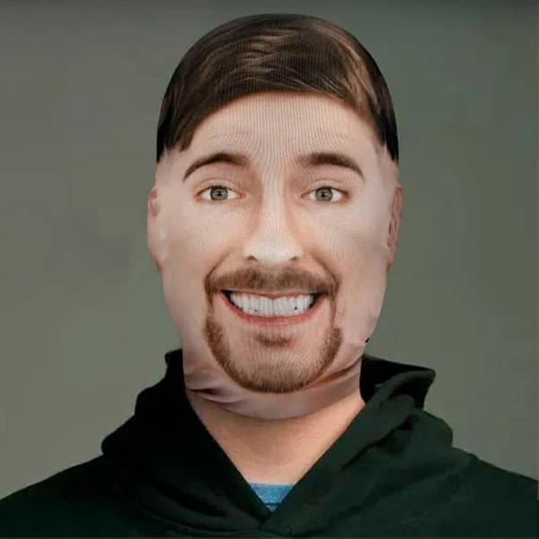 Dubbelsidig tryckt mask - Rolig nyhet Balaclava, nätskydd style2