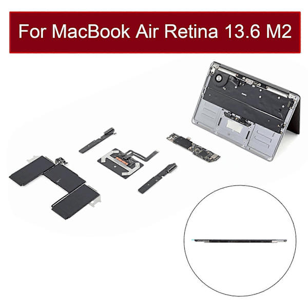 LCD Skärm Display Främre Ram Logotyp Skydd för MacBook Air 13.6 tum A2681 2022 EMC4074