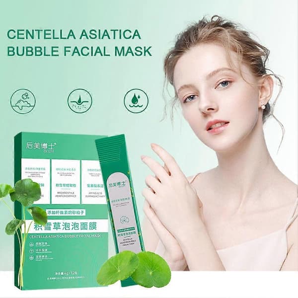 12x Bubble Face Sheet Masque Centella Asiatica Boblemaske Ansigtsmaske ^uk|