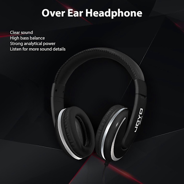 JOYO Over Ear Hodetelefoner Kablede Hodetelefoner Stereo Lyd Headset 40mm Driver Komfortable Hodetelefoner Cl