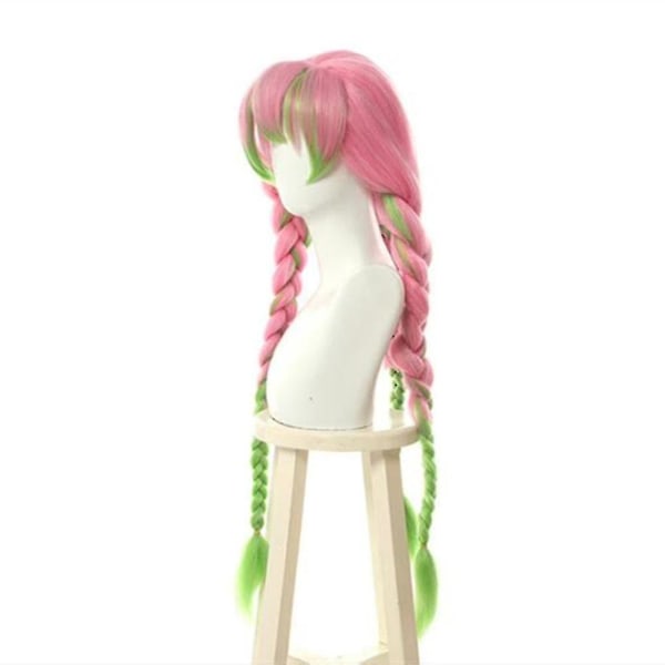 Nopea toimitus Anime Demon Slayer Kimetsu No Yaiba Kimono Kanroji Mitsuri Puku Aikuisille Lapsille With wig M