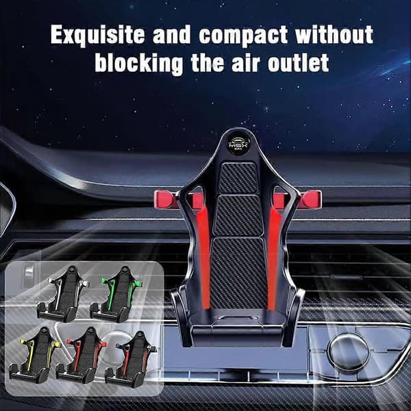 Bilstolsdekoration Biltelefonhållare Prydnader Biltillbehör Interiör silver