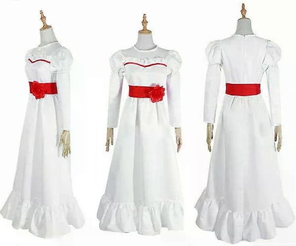 ANNABELLE The Conjuring Doll Kostym Maskerad Halloween Cosplay S