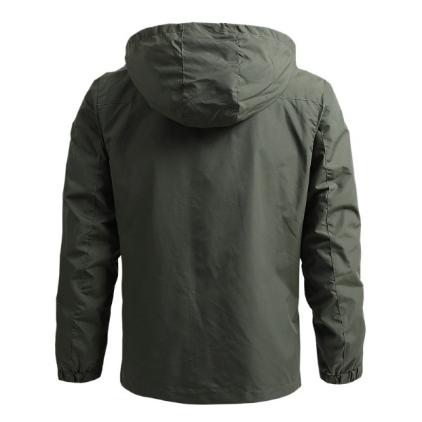 Herre Windbreaker Militær Feltjakke Overfrakke Herre Taktisk Vandtæt Pilotjakke Hættetrøje Herre Jagt Militærtøj Khaki Asian size 4XL