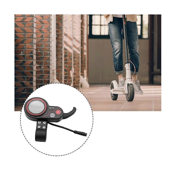 ZQ-100 Mätare för körsträcka Hastighetsjusterbar Elmopedmätare 6-Pin Display för Elmoped Das