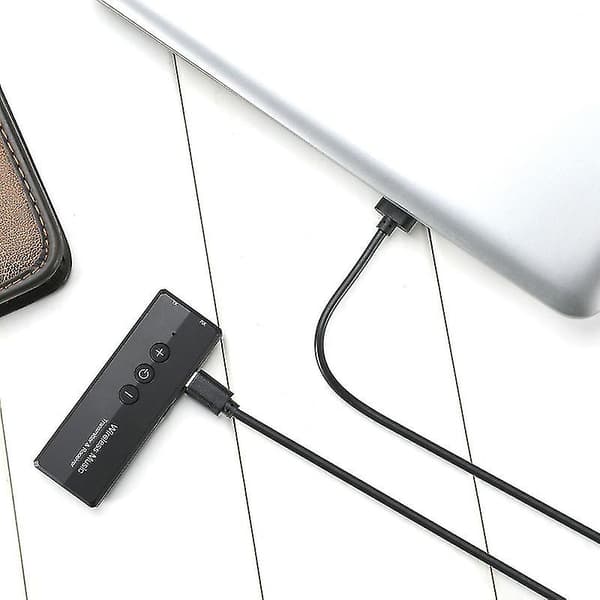2-i-1 Bluetooth-kompatibel 5.0 Mottaker Sender Adapter Trådløs Audio Transceiver Q