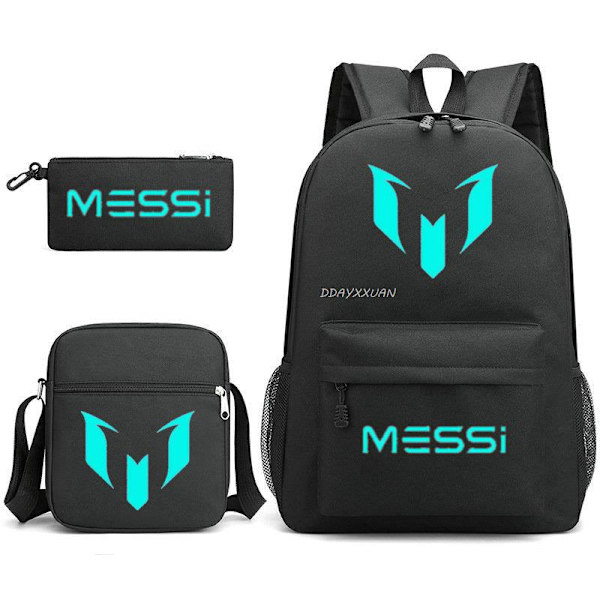Messi Skoletaske 3-pak Stor Skoletaske Auburn