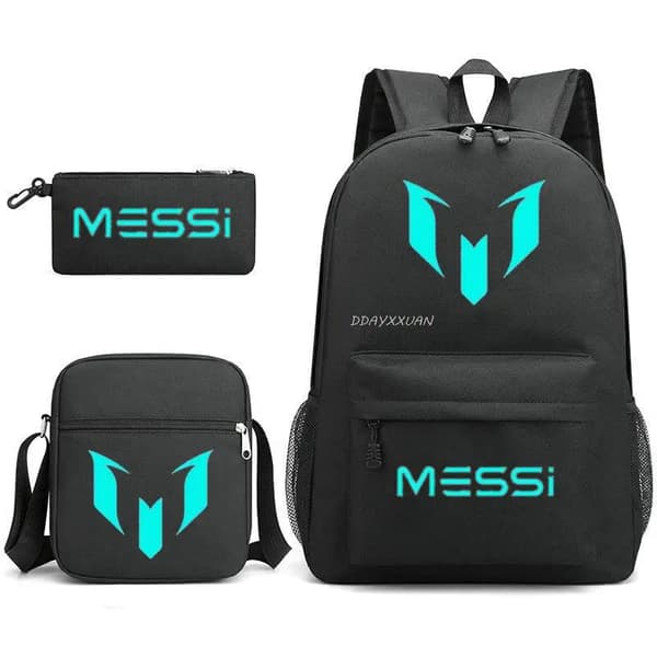 Messi Skolväska 3-Pack Stor Skolväska multi