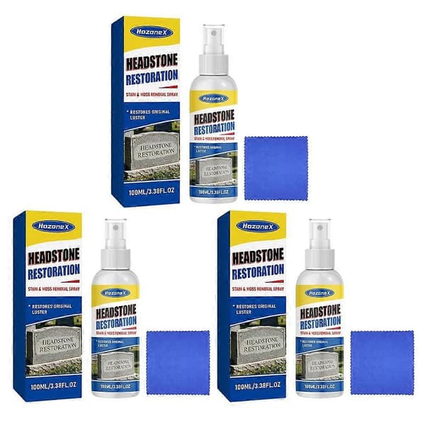 Gravstensrestaurering & Rengøringsspray - 100 ml Mosfjerner Kit