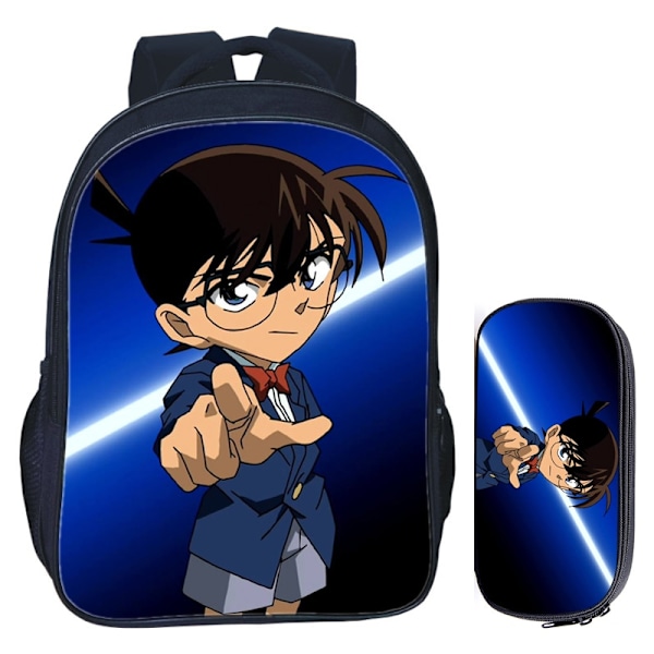 16 tommer tegneserie Anime Detektiv Conan Rygsæksæt 2Pcs 007