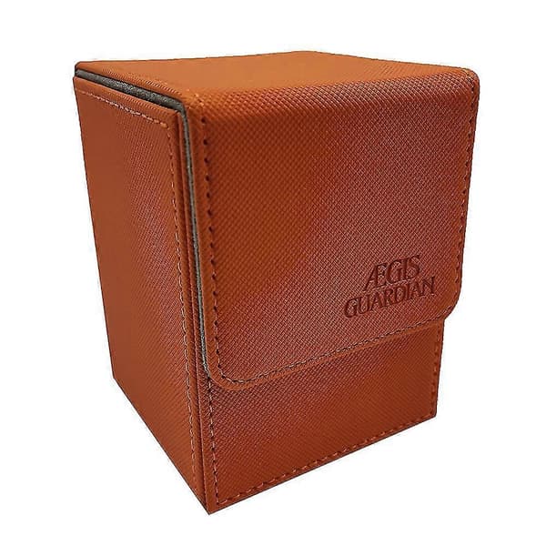 Aegis Guardian Top Loading Kortæske Deck Box Mtg Yugioh Tcg Binders: 100+ Orange