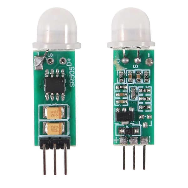 10 st -SR505 Människorörelsesensor Mini Infraröd PIR Detektor Switch Modul för Elektronisk Övning D