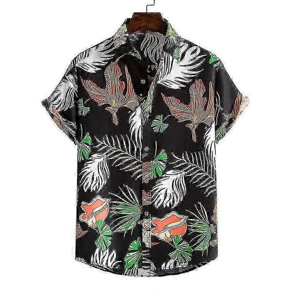Hawaiisk kortärmad herrskjorta Style 2 L