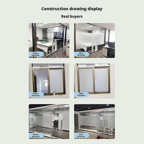 Frosted Glass Paint for Windows - Privacy Window Paint, Waterproof and UV Resistant