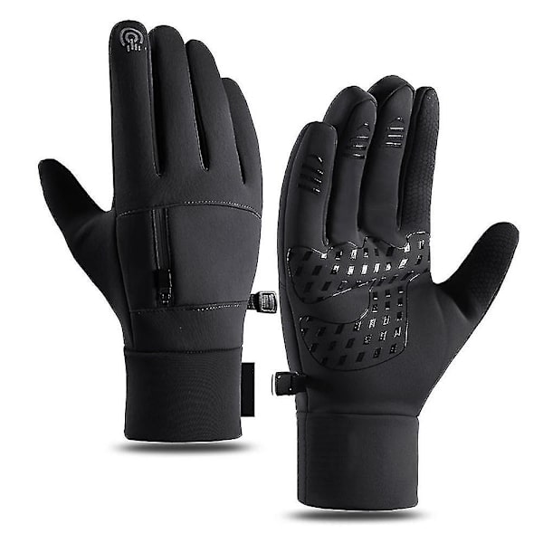 Vattentäta Skidhandskar Snöhandskar Herr Dam Isolerade Vinter För Snowboard S-xl Black L