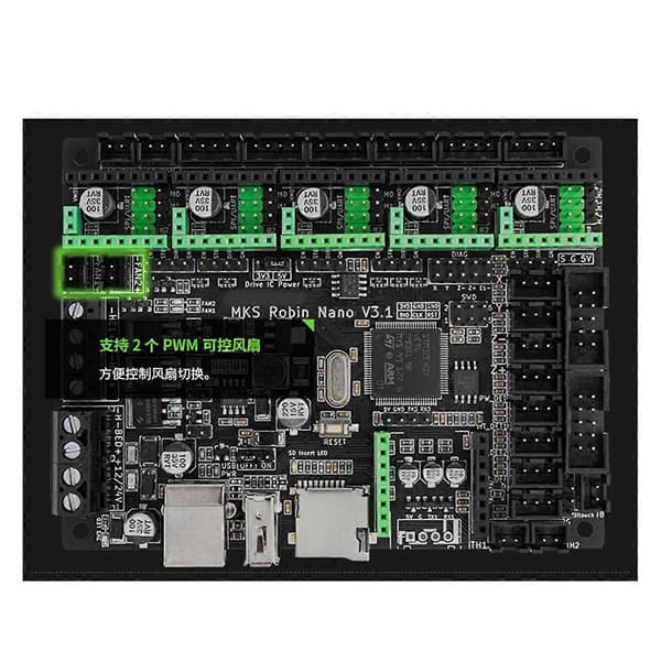 MKS Robin Nano V3.1 for 3D-skriver Kontrollkort 32Bit Hovedkort Støtte Marlin2.0 Støtte TFT Core