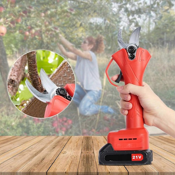 Elektrisk sladdlös sekatör 21v 800w 2aku