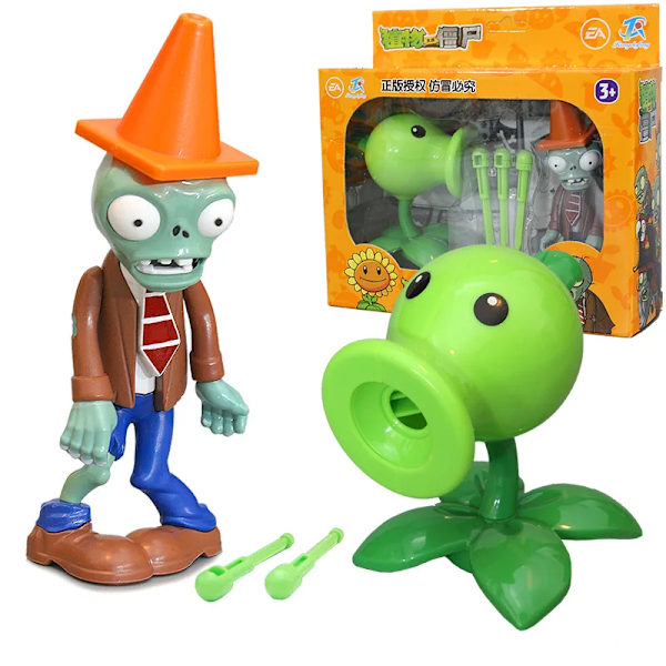 Stora Äkta Plants vs. Zombie Leksaker 2 Komplett Uppsättning Pojkar Mjuka Silikon Anime Figur Barn Dockor Jul Födelsedagspresenter E No box