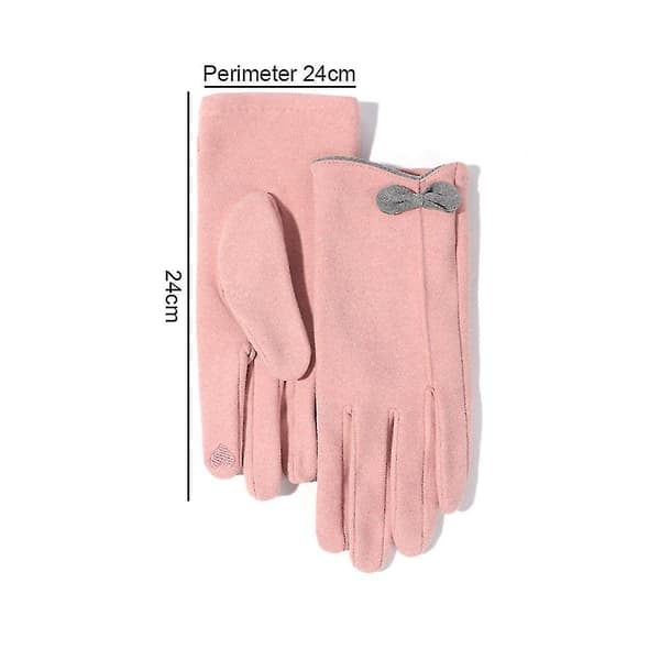 Dame Vinter Grace Varme Handsker Med Sensitiv Touch Screen Handsker Til SMS Style4