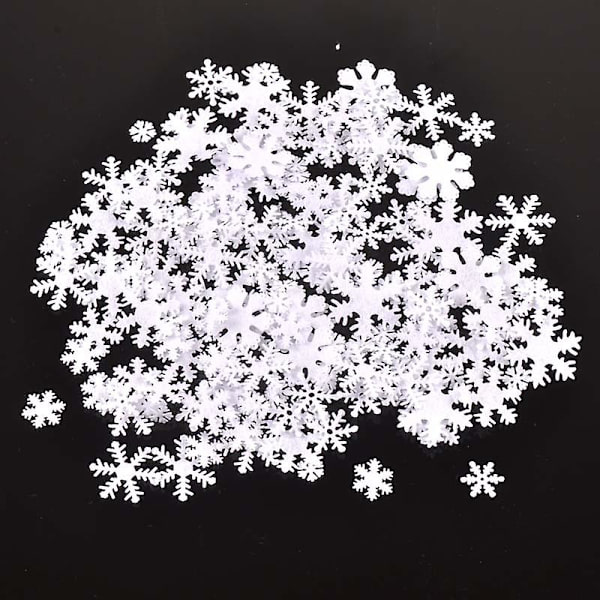 100 stk. 10-30 mm Hvit Filt Snøfnugg Juleklistremerke Ikke-vevd Patch Applikasjoner Håndverk Fest Diy Scrapbooking Dekor Cp2767 26mm