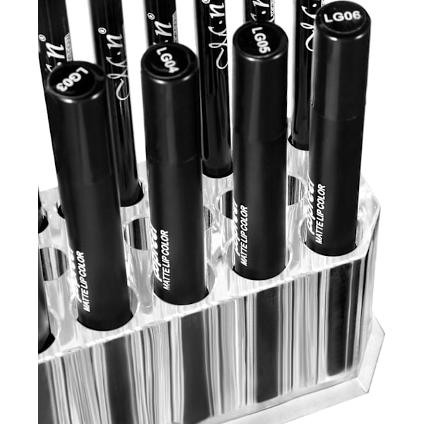 Transparent akryl eyeliner og lipliner opbevaringsboks - Organiser din makeup med 26 rum