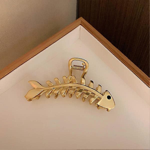 Fiskehale Hårklemme Legering Hajklemme Til Kvinder silver