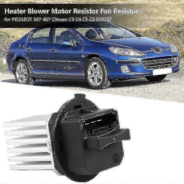Blæsermotor Modstand, 6441.s7 Varmeblæsermotor Modstand Blæser Modstand Passer Til 307 407 C3 C4 C5 6-m.3911