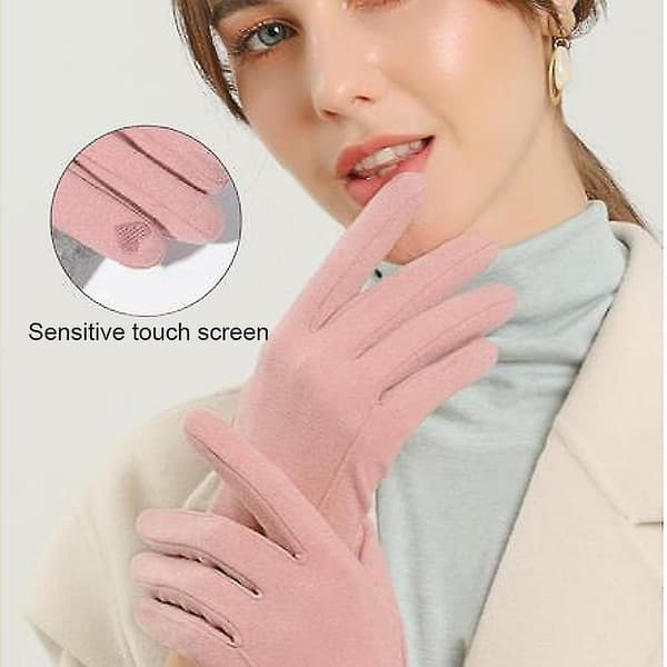 Dame Vinter Grace Varme Handsker Med Sensitiv Touch Screen Handsker Til SMS Style4