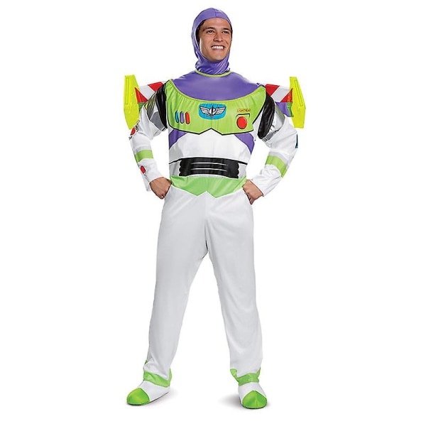 Halloween Toy Story Buzz Lightyear Cosplay Kostume Tegneserie Dukke Sceneoptræden Bodysuit Voksne Kostume Komplet Sæt 140