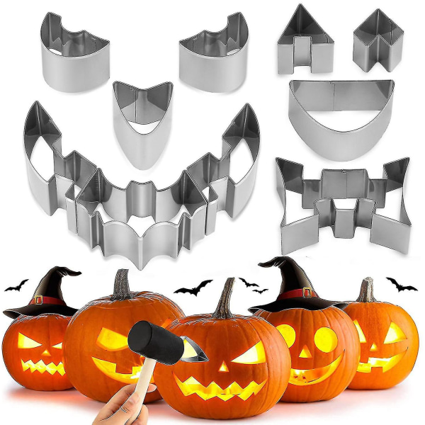 Pumpkin Carving Kit stensiileillä Halloween 13 kpl