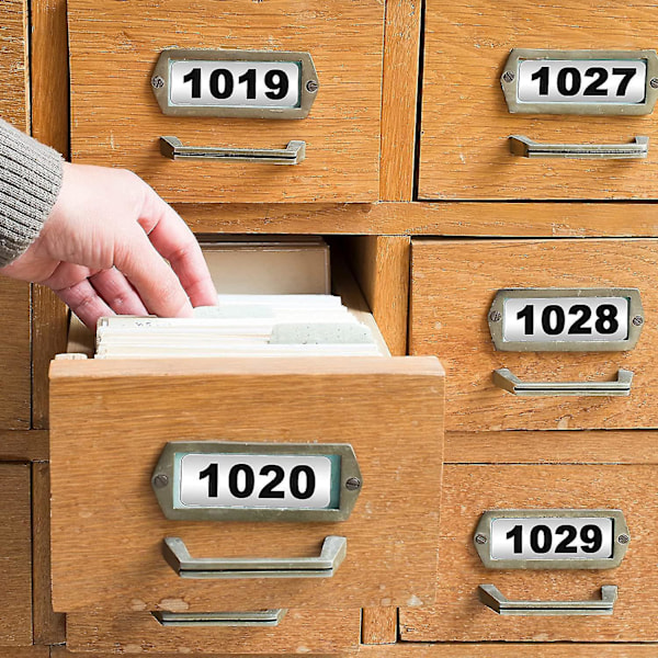 Numrerade Etiketter Vattentäta Nummer Inventarieetiketter