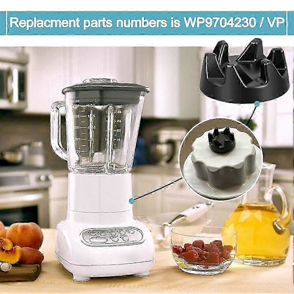 Reservedeler for KitchenAid Blender Modell 9704230 Inkludert 4-Blads Kniv og Kobling