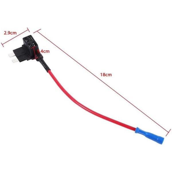 5 stk. Add-A-Circuit sikringsholderadapter standard bladsikring
