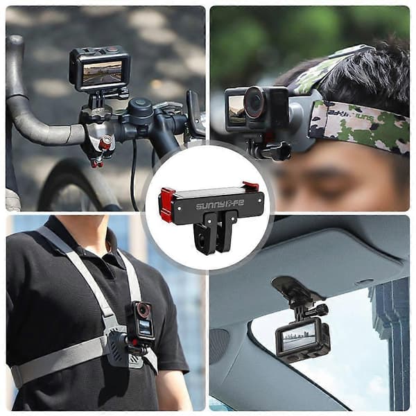 For OSMO ACTION 5 Pro Magnetic Quick Release Adapter Foldable Flat Expansion
