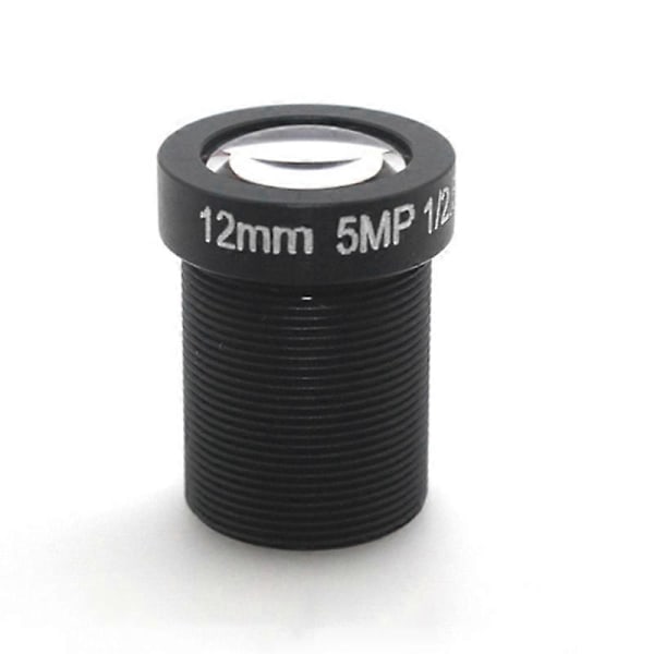 Enkelkort Kameraobjektiv 12mm 5MP HD Nätverkskameraobjektiv CCTV-OBJEKTIV Kameratillbehör