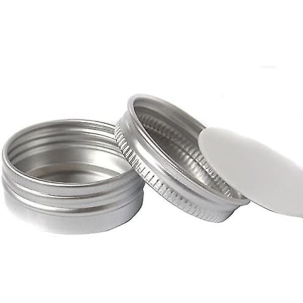 En pakke med 7 skønhedscremer kosmetik læbepomade dåse 30 ml skrue (tom) til DIY makeup/makeup