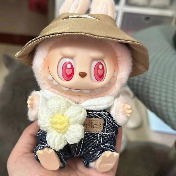 Mini Plysjdukke Klær Antrekk Tilbehør For Korea Kpop Exo Labubu V1 V2 Idol Dukker Gås Dinosaur Macaron Klær Gave 8